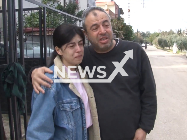 Picture shows Ozlem Develi with her father, undated. The woman went to prison in Adana, Turkey. Note: Image is a screenshot from video. (Newsflash)