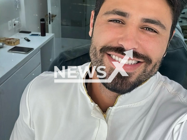 Igor Costa Alves poses in undated photo. He was involved in the accident that killed a motorcyclist in Sao Paulo, Brazil. Note: Private photo taken from social media. (@igoorcostalves/Newsflash)