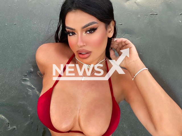 Picture shows Brazilian model and influencer Julia Medeiros, 24, undated. She claims to have had a romance with Formula 1 driver Lewis Hamilton over several months, prior to his public appearance alongside Kim Kardashian. Note: Photo obtained with permission. (@juju.brazil/CO ASSESSORIA/Newsflash)