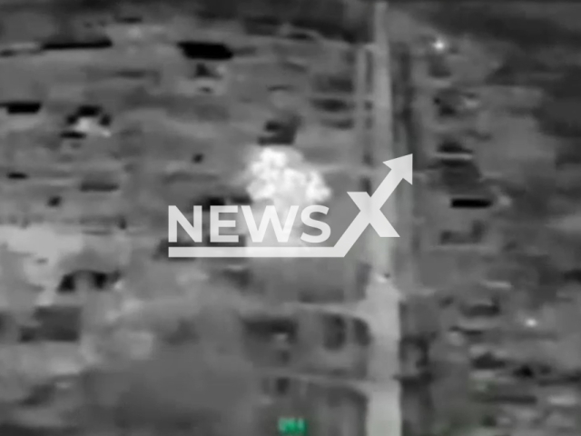 This image is a screen grab of the video supplied titled NewsX-ArtilleryZaporizhzhia-01.mp4: Footage shows Russian Giatsint-B howitzers destroying Ukrainian fortified position with high-explosive shells in the Zaporizhzhia region, Ukraine on Thursday, Feb 19, 2026.(Clipzilla)