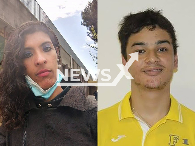 Pictures show Maria Alejandra Nigrotti and Evandro Maravalli, undated. The couple were found dead in a tent near the Tronto River in Ascoli Piceno, Italy, on 21 February 2026. Note: Private photo. (Newsflash)