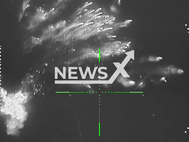 This image is a screen grab of the video supplied titled NewsX-MobileUnit-01.mp4: Footage shows Russian mobile anti-aircraft unit targeting Ukrainian hexacopters in Zaporizhzhia region, Ukraine on Thursday, Feb. 26, 2026.(Clipzilla)