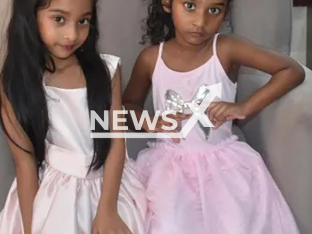 Picture shows the girls Emilia and Elana, undated. They were found dead in their Tongaat home in South Africa. Note: Private photo. (Newsflash)