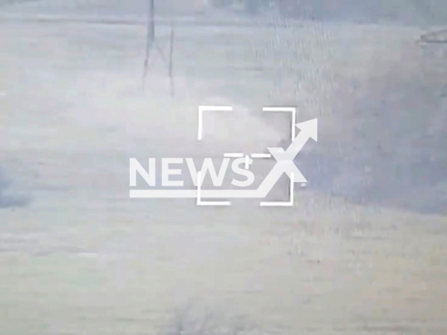 Ukrainian soldiers of the Royal Brigade destroyed the enemy BMP-2 in Luhansk region in May 2022. Note: This picture is a screenshot from the video (@24th.brigade/Newsflash).