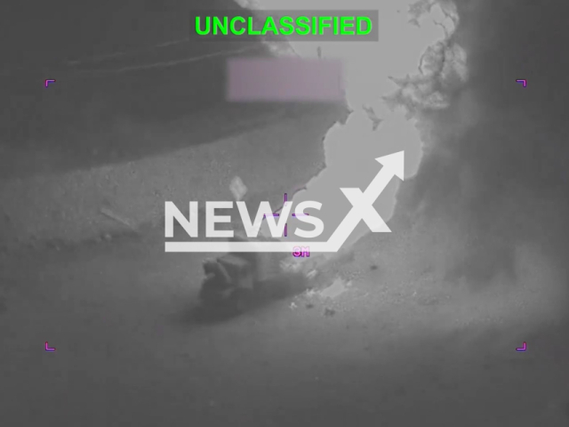 This image is a screen grab of the video supplied titled NewsX-IranianEquipment-01.mp4: Footage shows precision strikes by U.S. forces against Iranian military targets including command and control facilities, radar and missile sites, and other key equipment as part of ongoing Operation Epic Fury in Iran, undated. Footage released by U.S. Central Command on Tuesday, Mar. 3, 2026.(Clipzilla)