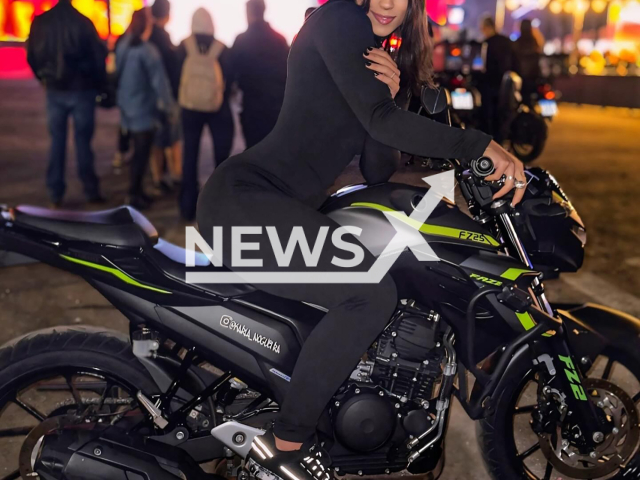 Karla Thaynnara Nogueira poses in undated photo. She died in a motorbike accident in Federal District, Brazil. Note: Private photo taken from social media. (Newsflash)