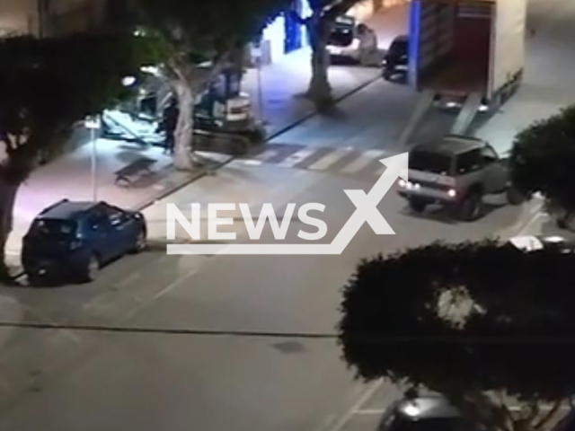Bandits rob a jewellery store in Licata, Italy, during the night between 8th and 9th March, 2026. They used an excavator to smash the window.  Note: Photo is a screenshot from a video. (Newsflash)