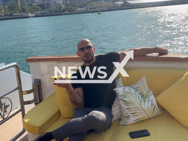 Video shows Andrew Tate in Hong Kong, undated. The video was shared on X on March 15, 2026. Note: Photo is a screenshot from a video. (@Cobratate/Newsflash)