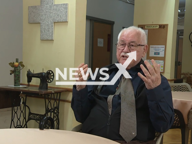 Picture shows student Ante Padjen, undated. He lives in a nursing home in Zagreb, Croatia. Note: Image is a screenshot from local media video. (Newsflash)