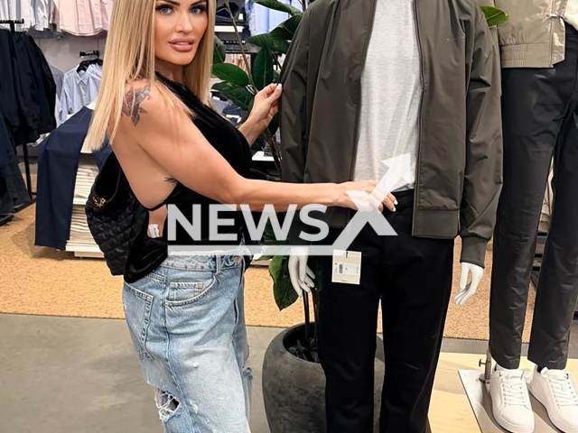 Brazilian influencer Marina Smith, 32, poses in undated photo. She launched a personal shopping service aimed at single men seeking help to prepare for dates and social situations. Note: Licensed photo. (@marinasmithoficial, CO ASSESSORIA/Newsflash)