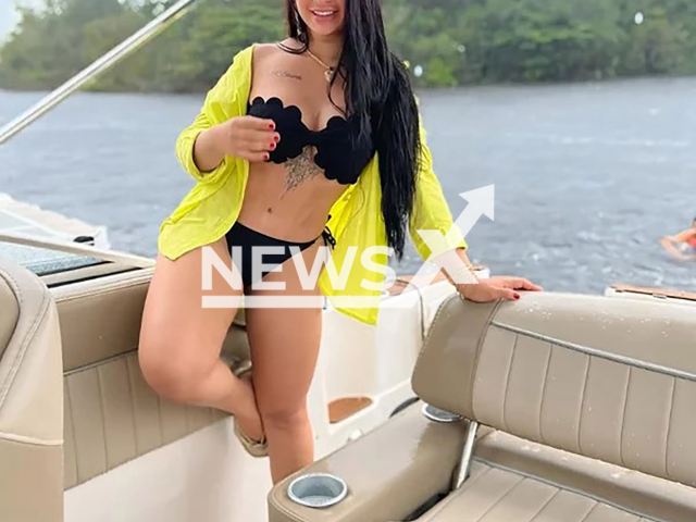 Mirian Monica da Silva Viana poses in undated photo. She was arrested for drug trafficking and money laundering by police in the Federal District, Brazil, on 19 March 2026. Note: Private photo. (Newsflash)