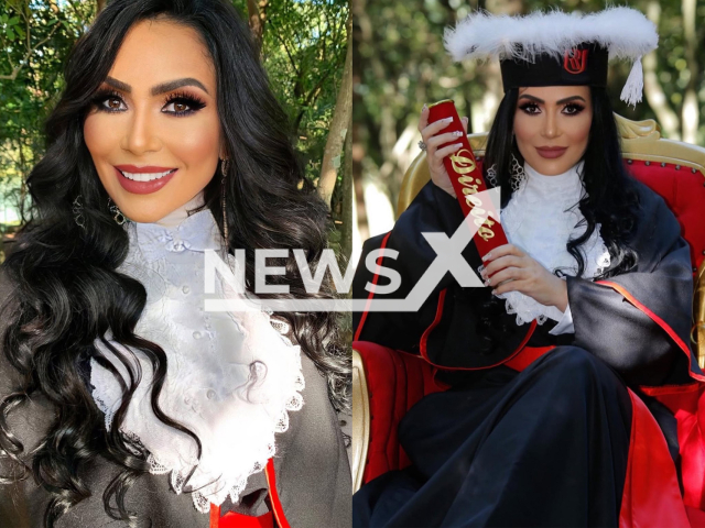 Influencer Ana Paula Oliveira, 50, poses in undated photo. She says she has faced uncomfortable situations when trying to work in the legal field because of her appearance. Note: Licensed photo. (@anapaulaoliveira.oficial, CO ASSESSORIA/Newsflash)