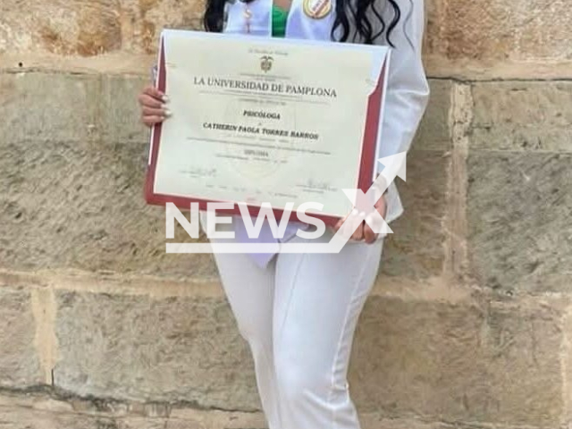 Catherine Paola Torres Barros, 27, poses in undated photo. She was shot  on her own terrace, located in the municipality of Uribia, La Guajira, Colombia. Note: Private photo. (Newsflash)
