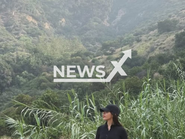 Picture shows Emma Coronel in Hollywood, US, undated. She announced her autobiographical series. Note: Private photo. (@emma.coronel.official/Newsflash)