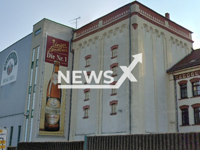 Picture shows the Mauritius Brewery, undated. They have filed for insolvency at the Chemnitz District Court. Note: Image is a screenshot from Google Maps. (GoogleMaps/Newsflash)