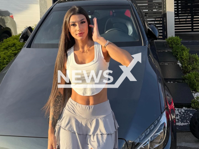 Bia Miranda poses in undated photo. She was caught with fake money. Note: Private photo taken from social media. (@biamiranda/Newsflash)