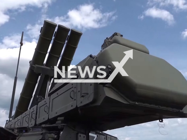 High-precision, long-range sea-based missiles in Zhitomir Region destroyed Ukrainian weapons and military in May 2022. Note: Photo is a screenshot from a video(Ministry of Defense of Russia/Newsflash).