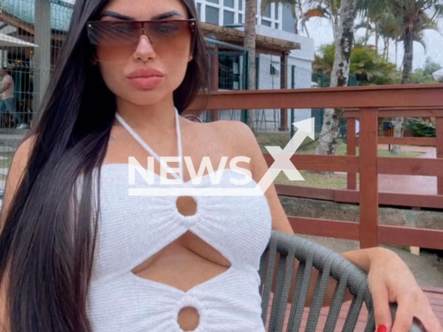 Lawyer Gabriela Vieira Serafin poses in undated photo. She was became the target of an operation in Greater Florianopolis, Brazil. Note: Private photo taken from social media. (@serafingabriela/Newsflash/NX)