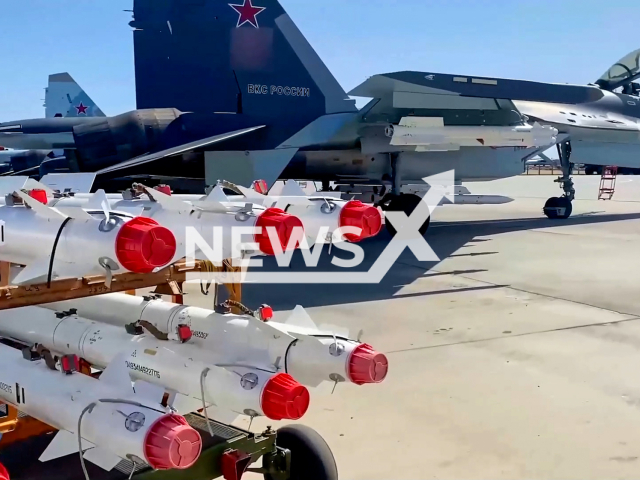 Combat operation of Su-35S fighter pilots during missions to destroy AFU military infrastructure. Note: This picture is a screenshot from the video (Ministry of Defense of Russia/Newsflash).