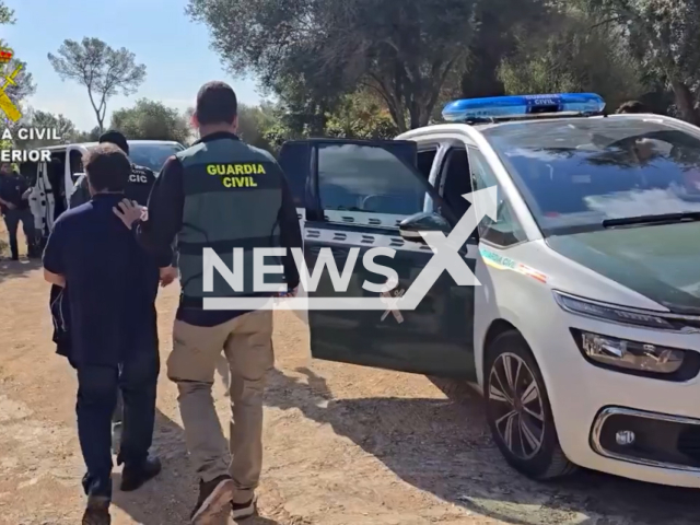 Police arrests Mallorca-Fritzl after rescuing a 12-year old girl who had been kept as a sex slave, May 2024. Note: Photo is a screenshot from a video. (GuardiaCivil/Newsflash/NX)