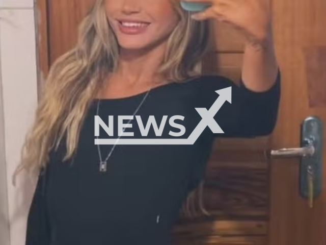 Thays Abreu de Freitas, 28, poses in undated photo. She was arrested on suspicion of participating in an attempted robbery that resulted in the death of a 61-year-old Frenchman in Fortaleza, Brazil. Note: Private photo. (Newsflash/NX)