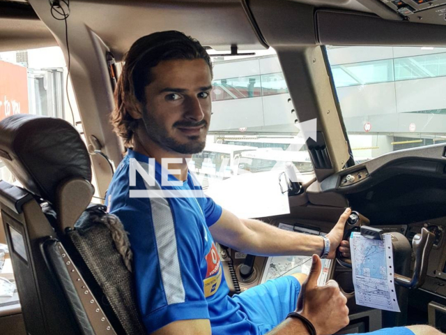 Marios Oikonomou poses in undated photo. He suffered a crash in Ioannina, Greece. Note: Private photo taken from social media. (@marios_oikonomou/Newsflash/NX)