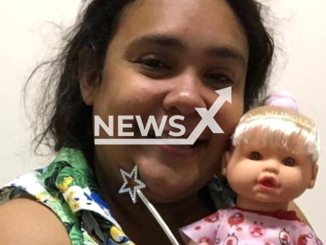 Amanda Maria Souza de Oliveira, 37, poses in undated photo. She pretended to be a teenager in few Brazilian states. Note: Private photo. (Newsflash/NX)