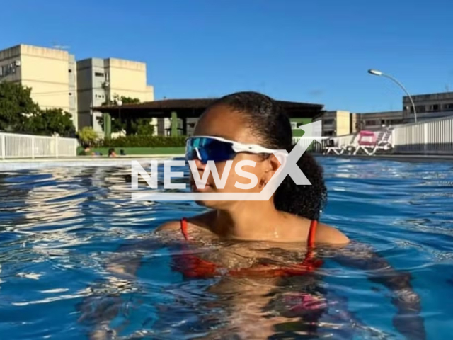 Marcela Vitoria de Lima Santos, 19, poses in undated photo. She was attacked by a shark in Boa Viagem, in the South Zone of Recife, Brazil, on June 1, 2026. Note: Private photo. (Newsflash/NX)