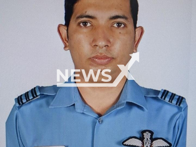 Picture shows Sqn Ldr Prashant Singh, undated. He died in the An-32 accident at Jorhat, Assam in India. Note: Air Force photo. (Indian Air Force/Newsflash/NX)