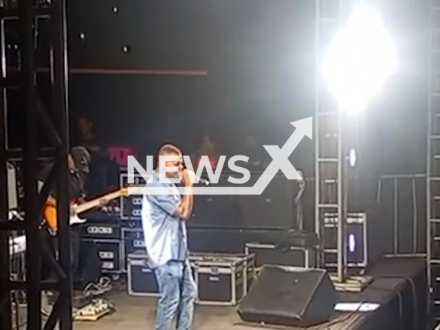 Singer  Ronny Seresteiro performs for only two women during a festival, on Thursday, June 18, 2026, in Ubaitaba, Brazil. He blamed the low turn out on the early  start time of the performance. Note: Photo is a screenshot from a video. (Newsflash/NX)