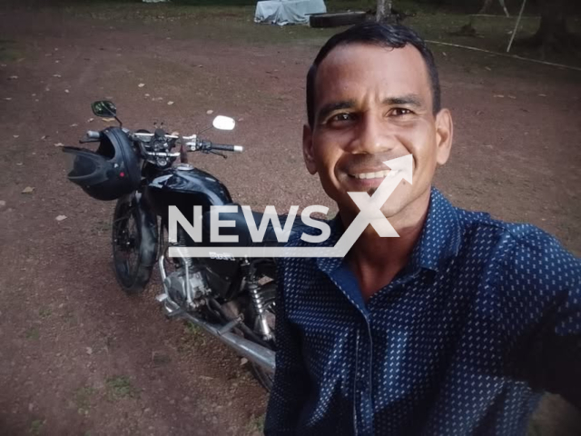 Cleuson Andrade Viana, 39,  poses in undated photo. He died on on Tuesday, June 30, 2026, in Santana, Brazil, after being cut by a glass-coated kite string. Note: Private picture. (Newsflash/NX)