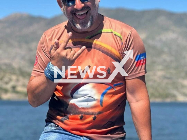 Bayram Kurt, 48, poses in undated photo. He lost his life after a fall during paragliding in Oguzlar district of Corum, Turkey. Note: Private photo. (Newsflash/NX)