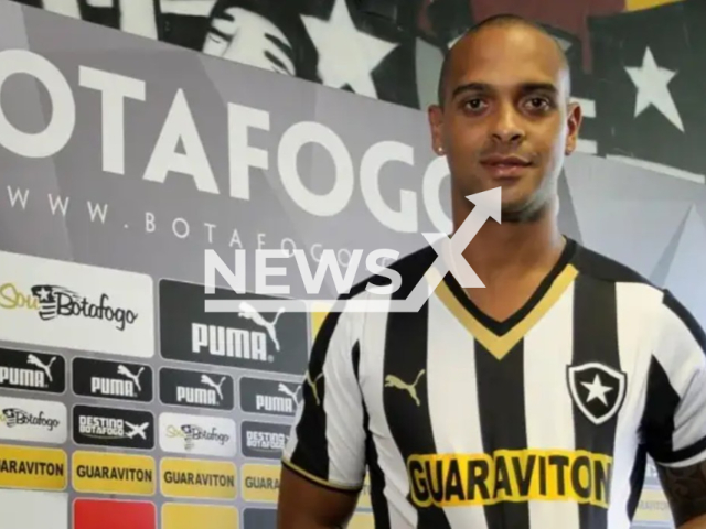 Former Botafogo player, Tassio Maia dos Santos, 41,  poses in undated photo. He died when strong winds caused a wall to  collapse on people walking on the street, on Wednesday, July 29, 2026, in Rio de Janeiro, Brazil. Note: Private picture. (Newsflash/NX)