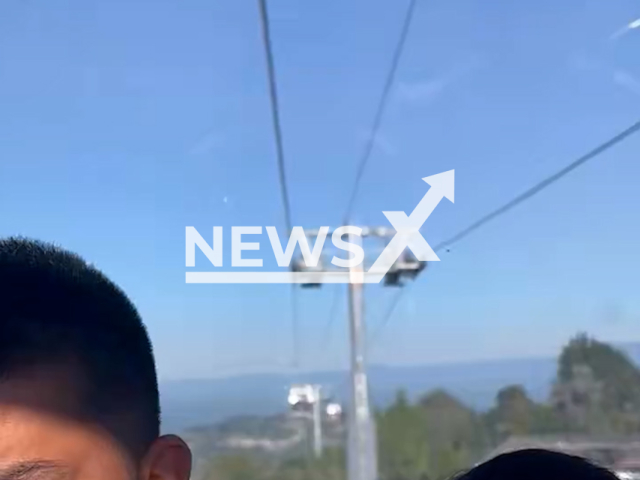 Users of the Manizales cable car experience moments of panic during earthquake in Colombia, Aug. 10, 2026. Note: Photo is a screenshot from a video. (Newsflash/NX)