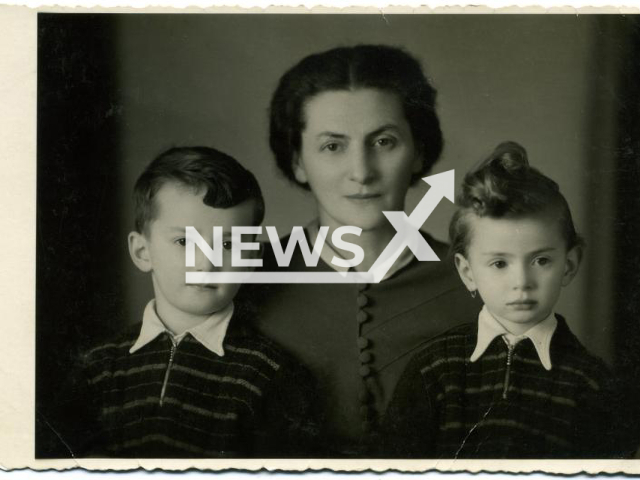 Vera Vohryzkova (right) with her mother Stepanka (middle), and her two years older brother, Jiri (left). Note: Licensed photo (holocaust.cz/Newsflash)