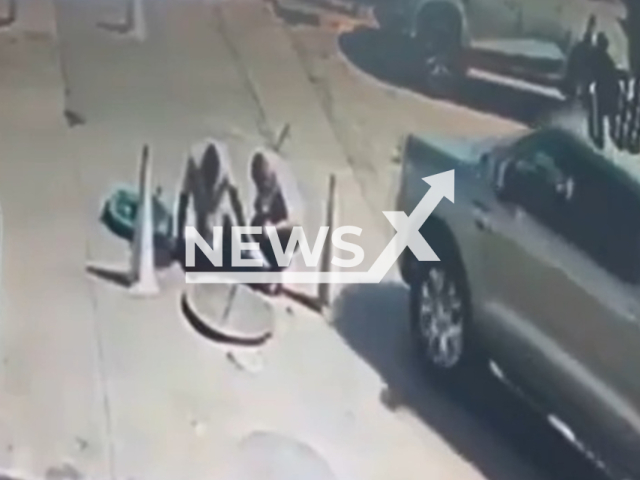 Truck ran over two men at a gas station in Estrutural, Brazil on 17th of May 2022. Note: Picture is a screenshot from a video (Newsflash)