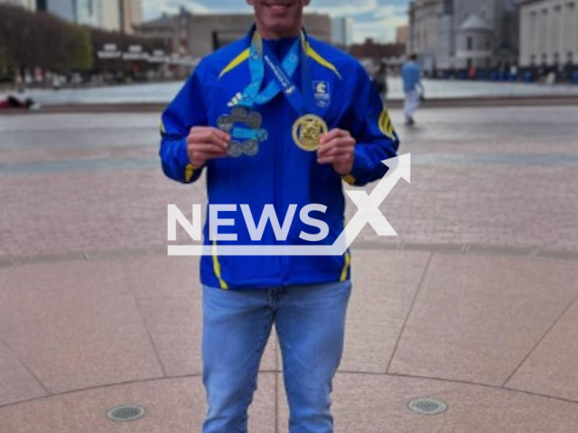 Picture shows  Andres Barquero Dembo, 44. He was found dead in a luxury hotel room on Thursday, August 3, 2026, in Sao Paulo, Brazil.  Note: Private picture. (@andresbarquero/Harrisons)