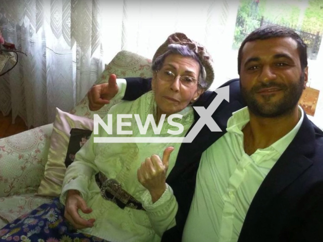 Hatice Nuran Temizel (left) married Harun Erikci (right) who was 52 years younger than her, to leave her legacy before she died at the age of 86 in Istanbul, Turkey in 2017. Note: Private picture (Newsflash)