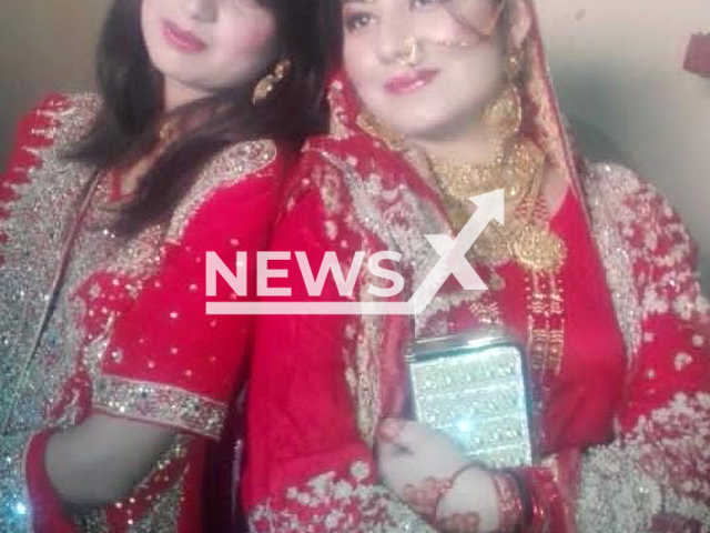 Two Spanish national Pakistani women,  Urooj and Aneesa, were allegedly killed by their in-laws for demanding a divorce from their husbands after forced marriage in Gujrat, Pakistan. Note: Private picture (Newsflash)