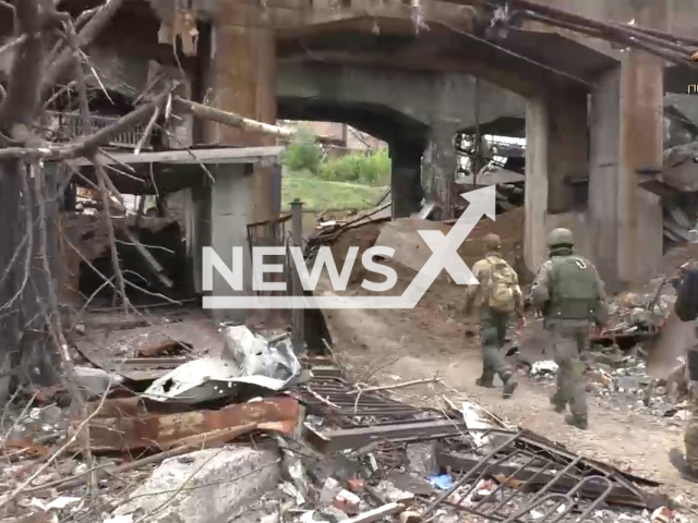 Ukrainian nationalists destroyed the traces of their presence at the Azovstal plant In the bunkers near Azovstal. Note: This picture is a screenshot from the video (People's Militia of the DPR/Newsflash).