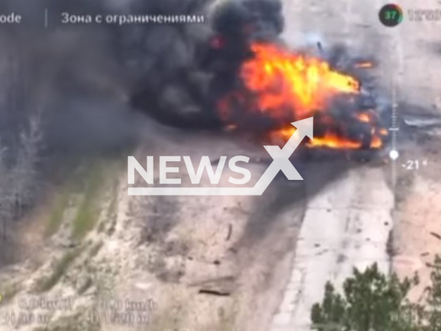 Burning Russian Tanks destroyed by the fighters of the 57th brigade in May 2022.
Note: Photo is a screenshot from a video(@57InfantryBrigade/Newsflash).