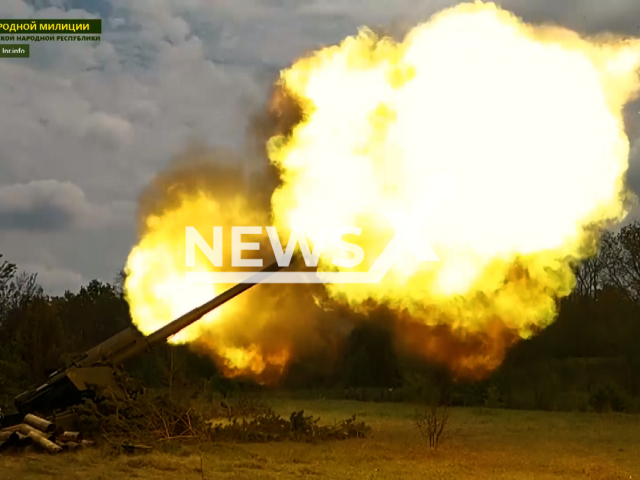 Artillerymen of the People's Liberation Army destroyed the APU base in Severodonetsk in Ukraine in May 2022.
Note: This picture is a screenshot from the video.
(People's Militia of LPR/Newsflash)