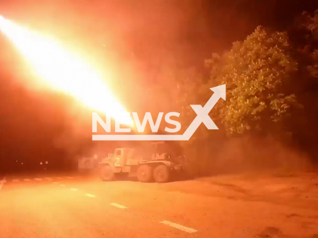 Missile troops and artillery firing on Ukraine's positions of artillery and mortar batteries.
Note: This picture is a screenshot from the video.
(Ministry of Defense of Russia/Newsflash)