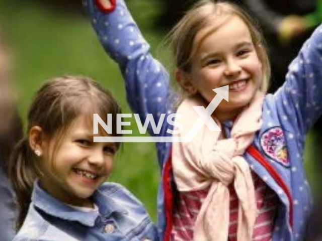 Clara Magdalena Egler, 10, (right)  and Lara Valentina Blank, 11, (left), came to Paraguay, on 27th November, 2021, with one of their parents, who are a couple,  without permission from the other parent and are now missing. Note: Private photo.  (Newsflash)