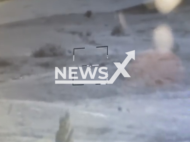 Enemy mortar shelling in the steppes of Donbas met with the owners of 'Stugna', one of the units of the OK 'North'. Note: Picture is a screenshot from a video (@kommander.nord/Newsflash)