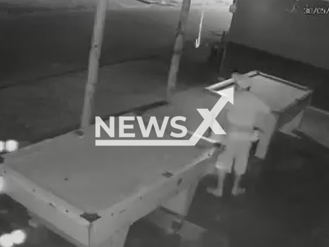 A man defecated in a bar and spread faeces on a pool table in Parauapebas, Brazil on 30th May 2022. Note: Picture is a screenshot from a video (Newsflash)