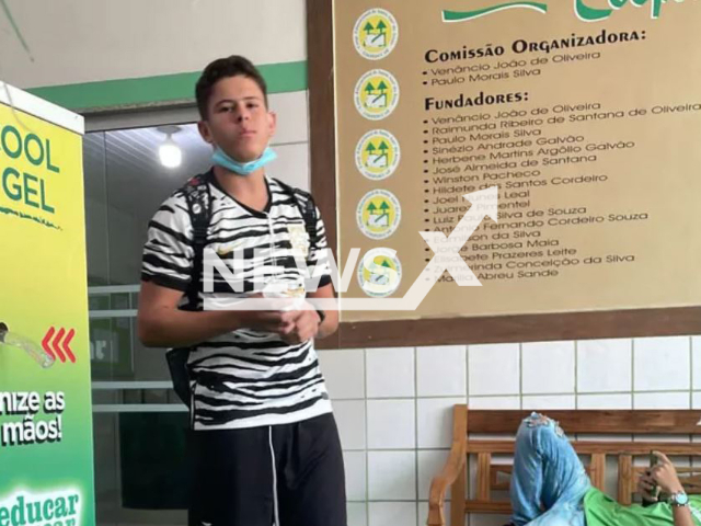 Wemerson Cardoso da Silva, 17-year-old died after being shot in the face while playing Russian roulette with a friend, in Santo Antonio de Jesus, Brazil, on 31st, May. Note: Private photo.  (Newsflash)