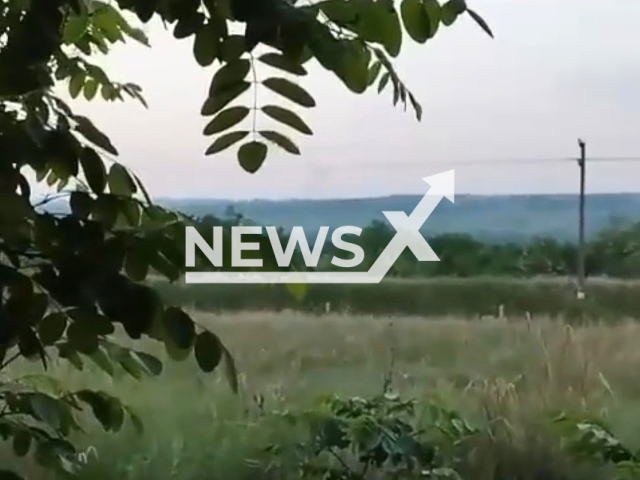 Ukraine Armed Forses destroyed in the battle 3 Russian BTR and live power of up to 20 people. Note: Picture is a screenshot from a video (The First Special Brigade of Special Purposes named after Ivan Bohun/Newsflash)