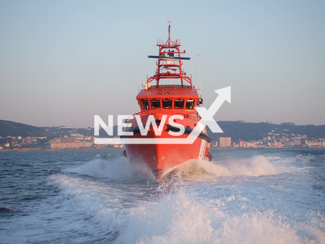 Rescuers search for a  person fallen from the Azamara Quest ship into the water at 75 miles  from Mallorca, Spain, in June, 2022. Note: Photo  from government agency. (@salvamentogob/Newsflash)