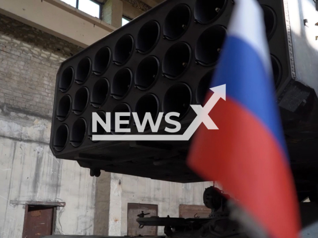 TOS-1m 'Solntsepyok' hit the positions of the Armed Forces of Ukraine near Avdiivka in June 2022. Note: Picture is a screenshot from a video (Press Service of the UNM DPR/Newsflash)